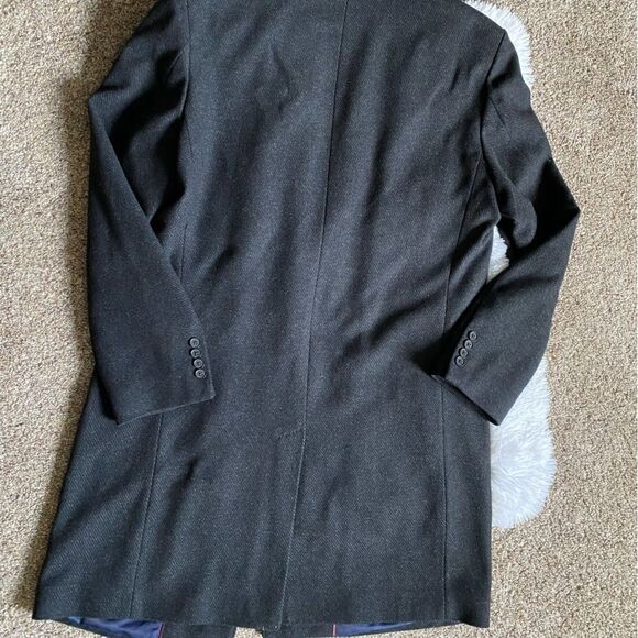 Pronto Uomo Long Wool Blend Blazer Coat - Picture 10 of 12